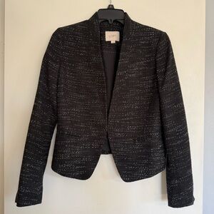 LOFT Women's Textured Black Blazer